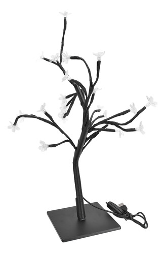 Árbol De Cerezo En Flor, Led Cálido, Alimentado Por Usb, Plá
