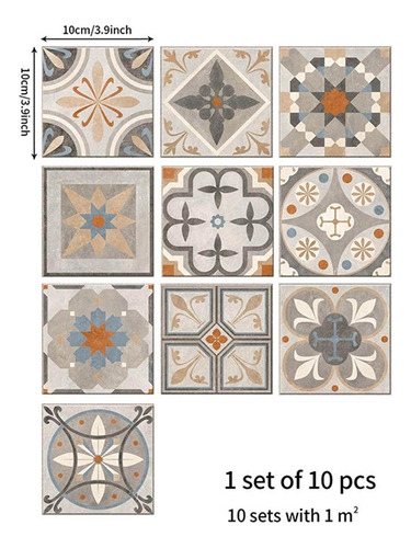 2 X 10 Pegatinas Para Azulejos, Pegatinas De Pared Con