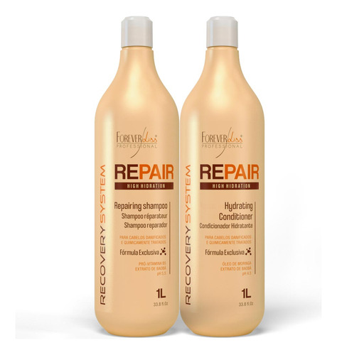  Kit Force Repair Shampoo E Condicionador 2x1 Litro Forever L