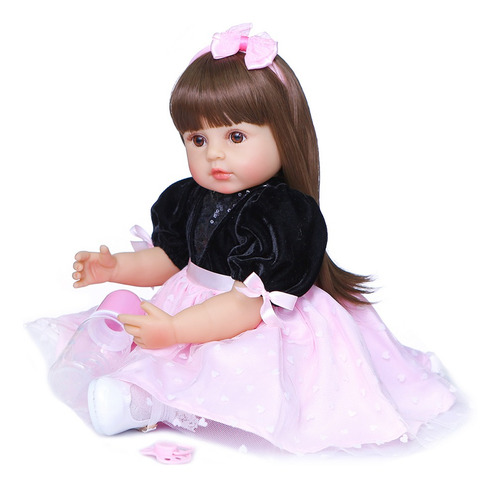 Imagen 5 de 7 de Decdeal - Muñeca De Silicona Para Bebé (55,8 Cm)