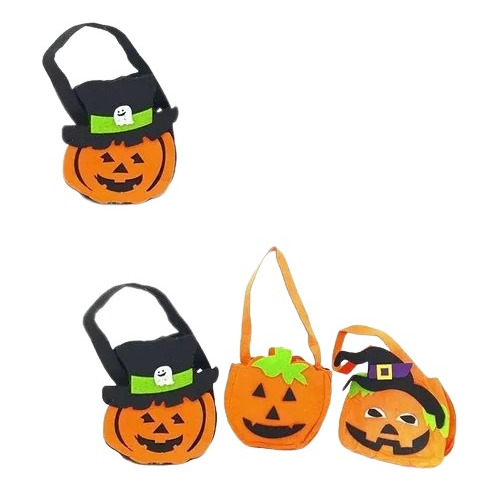 Pack 3 Uds Bolsa Para Dulces Motivo Halloween