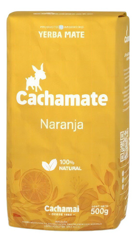 Yerba Cachamate Suave Con Naranja 500g Rinde Mas Mates!