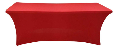 Mantel Rectangular De Lino De Spandex De 1,8 M, Mesa Elástic