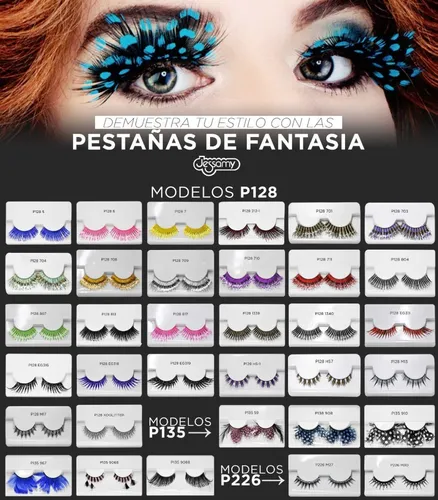Pestañas Postizas Fantasía Jessamy P128