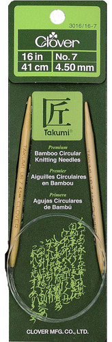 3016/16-07 Agujas De Tejer Circulares De Bambú Takumi ...