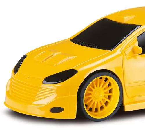 Brinquedo Infantil Carro Carrinho de Corrida Legends Amarelo