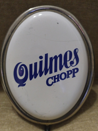 Quilmes Antigua Palanca Para Chopera En Porcelana Y Metal. (Usado)