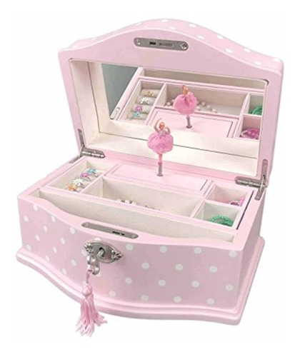 Elle Bailarina Musica Caja De Joyeria Con Cerradura Grande