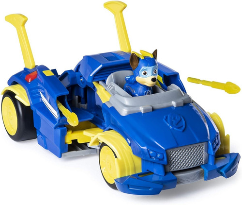 Carro Paw Patrol Chase Con Lanzador Mighty Pups Tranformers