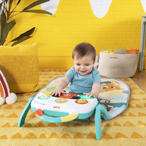 Ranurado 4 En 1 Kicks Piano Gym, Tummy Time Mat Activ...