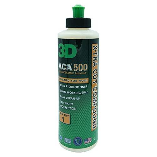 3d Aca 500 X-tra Cut Compound - 8oz - Paso 1 Cutting Df9b1