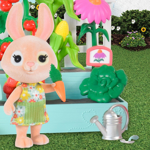 Juego De Jardín Con Muñeca En Miniatura 16 Piezas 3 Años