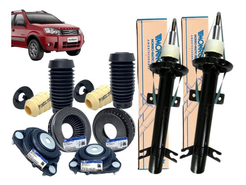 Kit Amortecedor Dianteiro Ecosport 2003 A 2012 4x2 Completo