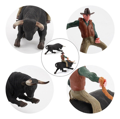 . Figura De Touro Realista, Boneco De Equitação