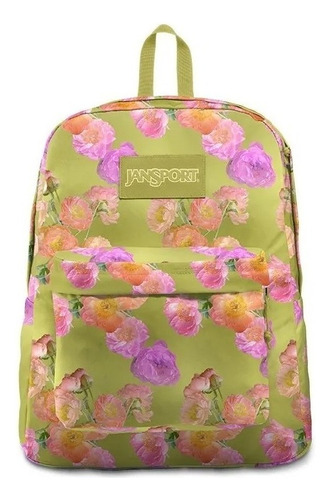 Mochila Urbana Jansport Superbreak Superbreak Plus Color Pretty Peony Diseño Polyester 26l