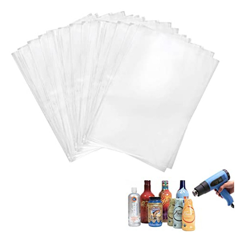 Shrink Wrap Bags, 300 Pcs 7x10 Inch Clear Pvc Heat Shri...