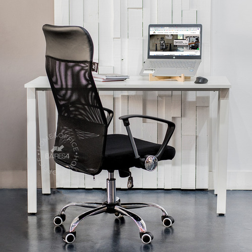 Sillón De Escritorio Mesh Con Ruedas Para Parquet