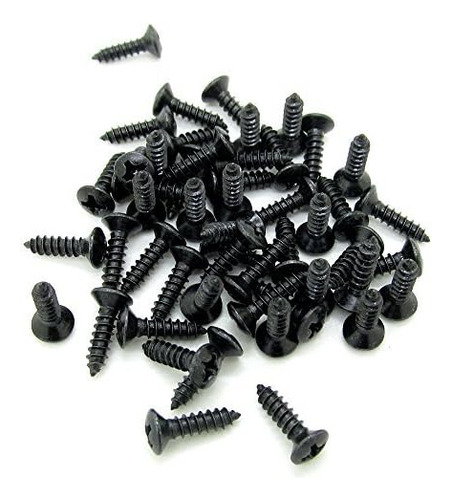 Tornillos De Golpeador De Guitarra Negra Montaje De Pla...