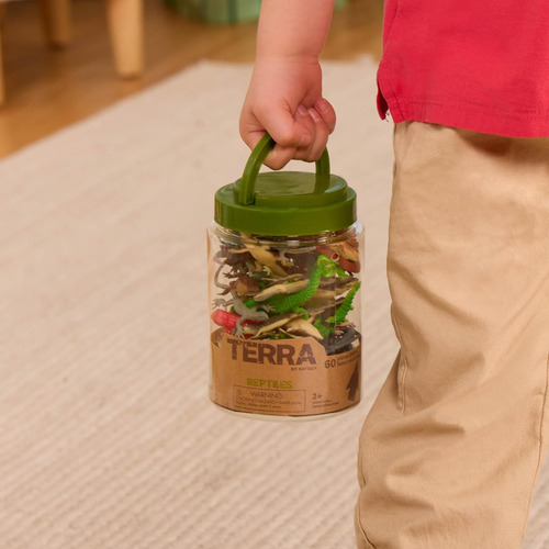 Juego De Animales Reptiles Y Anfibios, 60 Cm, Para Niños De