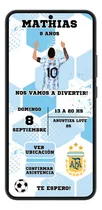 Comprar Invitacion Digital Interactiva Argentina Messi