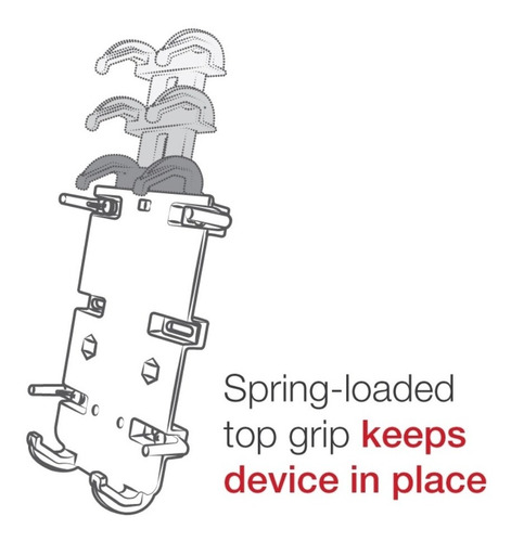 Imagen 8 de 8 de Kit Celular Quick Grip Grande + Brazo Mediano Ram Mounts