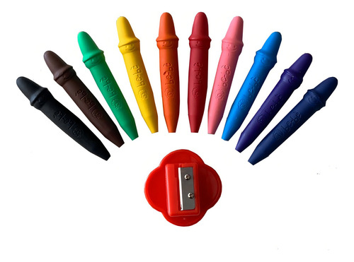 Crayones/crayolas Giotto Bebé X12 Un. Totalmente Lavables