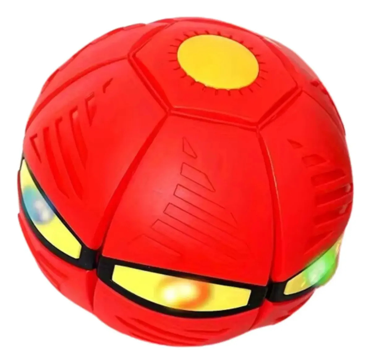 Bola Mágica Disco Voador Brinquedo Ar Livre Bola Maluca Cor Vermelho