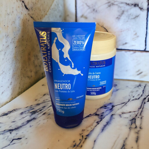 Kit Neutro Bio Extratus Banho Creme 500ml Finalizador 150ml