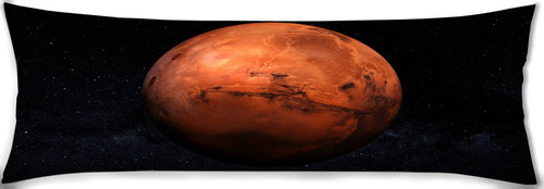 Cojin Almohada Larga Planeta Marte Espacio 45x110cm Diseño De La Tela Lisa