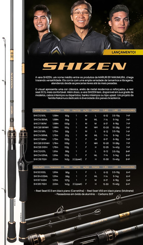 Vara Maruri Shizen By Nakamura (1,68m) 8-17lbs - Inteiriça