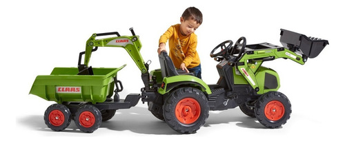 Falk Tractor Claas Backhoe With Excavator 1010w Color Verde Oscuro