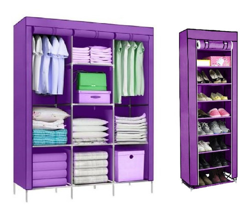 Pack Closet Armario Y Zapatero Organizador Con Envio Gratis