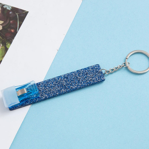 Alicates Para Tarjetas De Cajero Automático, Llavero Azul