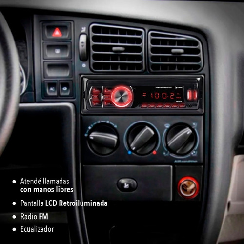 Estereo Bluetooth Con Control Desmontable Usb Stereo Auto Fm
