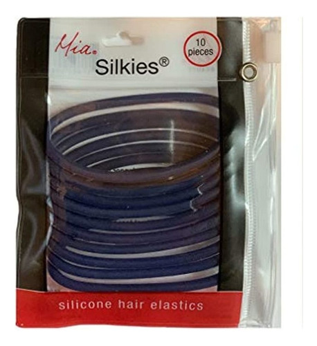 Mia Silkies Elastics, Talla Única Se Ajusta A Todos, Azul