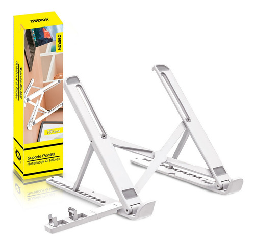 Suporte Base De Notebook Articulado Dobrável Ergonomico Abs