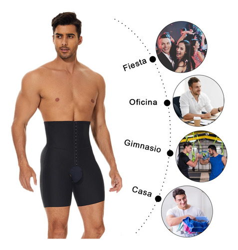 Shorts Fajas Reductora Para Hombre Body Shaper Calzoncillos