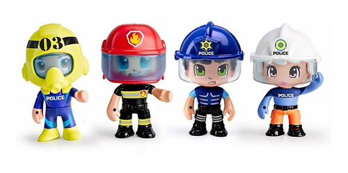 Pinypon Action Figura En Blister Policia Bombero 14491 Edu