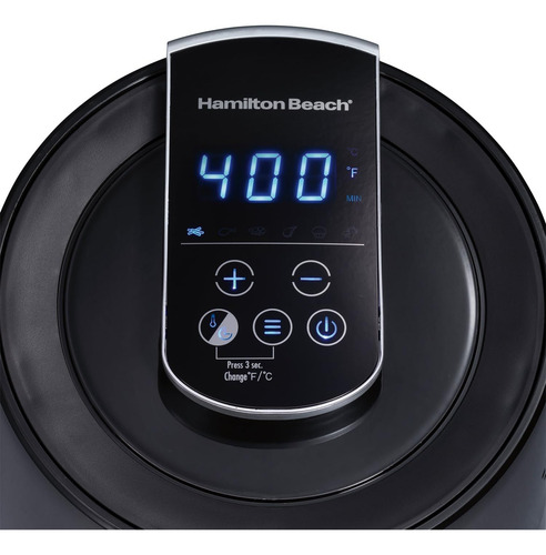 Hamilton Beach Freidora De Aire Digital Cap. 3.5l Mod.35050 Color Negro