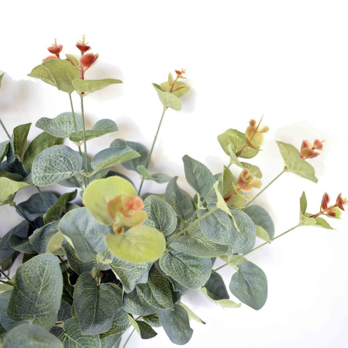 Imagem 1 de 3 de 1 Buquê De Eucalipto Artificial Com 150 Folhas Verdes Flores