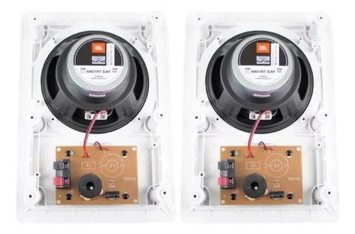 Par Arandelas De Embutir Caixa Som Ambiente Jbl 6w21rt 50w