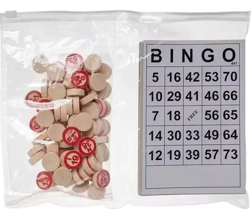 Bingo Jogo Clássico 18 Cartelas E 75 Números Em Madeira
