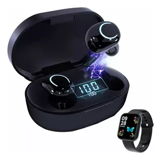 Audífonos In-ear Inalámbricos Bluetooth 5.2 Con Smartwatch