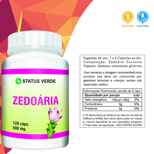 Kit Digestão E Combate O Mau Hálito Natural 120 Cáps P/ - Status Verde