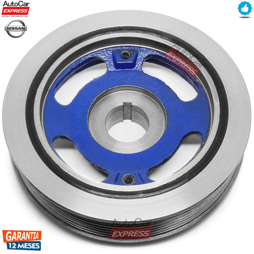 Imagem 2 de 3 de Polia Do Virabrequim Nissan Versa / March / Renault Sandero / Duster / Logan / Captur / Oroch / Todos 1.6 16v