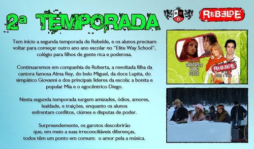 Box Novela Rbd 1ª, 2ª E 3ª Temporada Rebelde - Frete Grátis