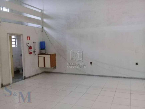 Salão Para Alugar, 370 M² Por R$ 12.000/mês - Parque Das Nações - Santo André/sp - Sl0937