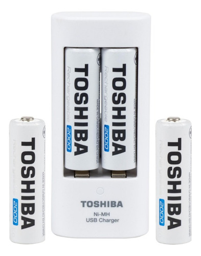 Cargador De Bateria X4 Aa Toshiba