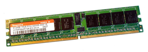 Memoria Ram (512 Mb Pc2-3200r Servidor Dimm De 240 Pines)