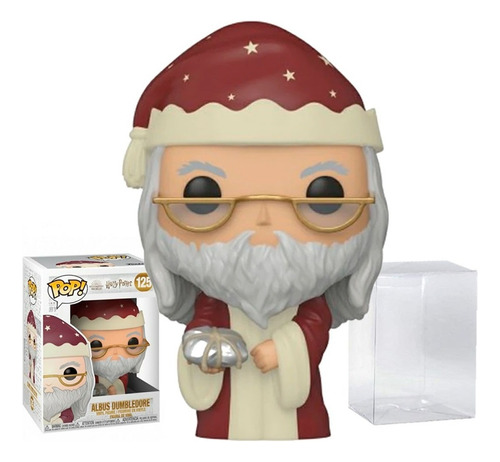 Funko Pop Harry Potter Dumbledore Navideño Holiday Protector